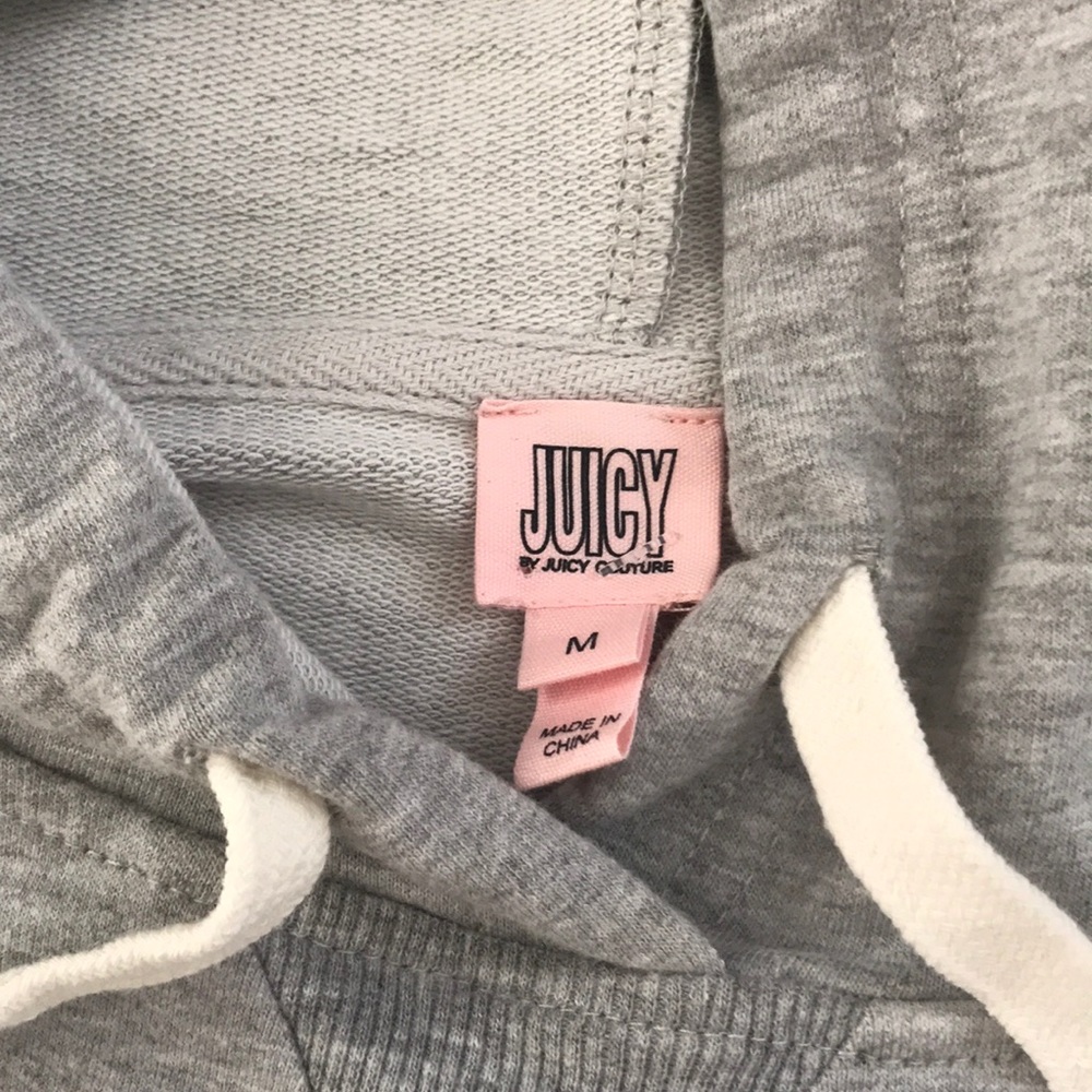 New Juicy Couture Heather Cozy Hoodie - Picture 2 of 6